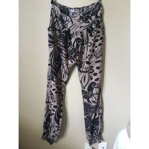 African print harem pants